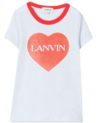 Lanvin - T-Shirt Con Cuore - Lyst