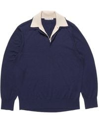 Acne Studios - Silk Layered Polo Shirt - Lyst