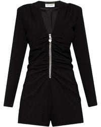 Saint Laurent - Crepe Jumpsuit - Lyst
