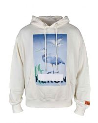 Heron Preston - Censored Hooded Sweatshirt With Graphic Pelican Print - Lyst
