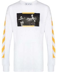 Off-White c/o Virgil Abloh Off-white Long Sleeve Caravaggio Painting White T-shirt