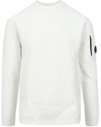 C.P. Company - C.P. Firmenpullover weiß - Lyst