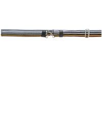 Prada - Striped Clasp Buckle Belt - Lyst