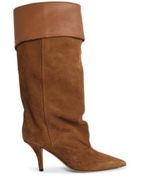 Paris Texas - Ines Reverse 75' Suede Cognac Boots - Lyst
