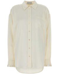 Stella McCartney - Satin Oversize Shirt - Lyst