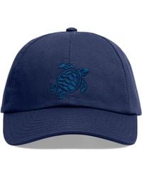 Vilebrequin - Cotton Cap With Embroidered Turtle - Lyst