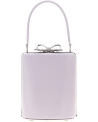 Self-Portrait - Self -Porträt 'Lila Leder Mini Bow' Handtasche - Lyst