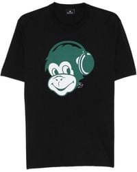 Paul Smith - Monkey Headphone Cotton T-Shirt - Lyst