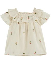 Emile Et Ida - Emile & Ida Vestitino Con Tulipani - Lyst