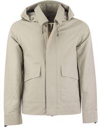K-Way - Kaya Linen Blend 2 L Hooded Jacket - Lyst
