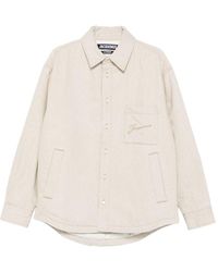 Jacquemus - Geborduurd Logo Overhemd Met Lange Mouwen - Lyst