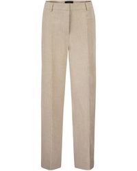 Weekend by Maxmara - Wkdmalizia Linen Canvas Trousers - Lyst