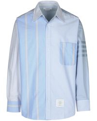 Thom Browne - '4 Bar' Light Cotton Shirt - Lyst