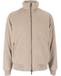 Peserico - Casual High Collar Textured Jacket - Lyst