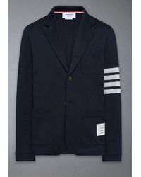 Thom Browne - Sack-jack Van Dubbel Gebreid Breiwerk Met Eng 4 Bar - Lyst