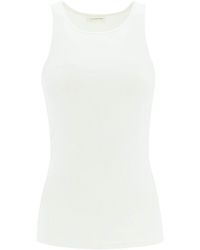 By Malene Birger - Ribbed Organic Cotton Tank Top - Lyst