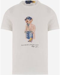 Polo Ralph Lauren - Cotton T Shirt With Polo Bear Print - Lyst