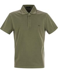 Fay - Cotton Jersey Polo Shirt - Lyst
