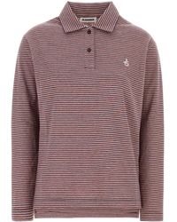 Jil Sander - Embroidered Cotton Oversize Polo Shirt - Lyst