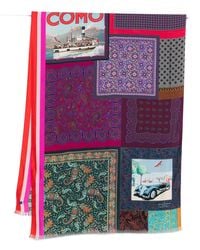 Pierre Louis Mascia - Lago Di Como Silk Printed Scarf - Lyst