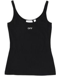 Off-White c/o Virgil Abloh - Tank Top With Logo Cotton - Lyst