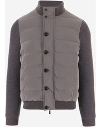 Moorer - Hybrid Jacket Benci With Knitted Sleeves Polyamide - Lyst