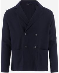 BOSS - Stretch Wool Blend Jacket Virgin - Lyst