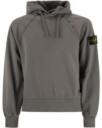 Stone Island - Oversized Hoodie With Raglan Sleeves - Lyst
