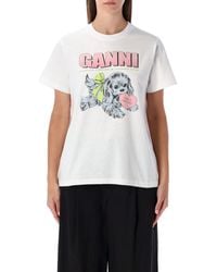 Ganni - T-Shirts - Lyst
