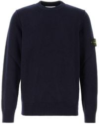 Stone Island - Midnight Wool Blend Sweater - Lyst