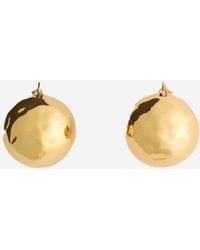 Patou - Plated Spherical Clip-On Earrings - Lyst