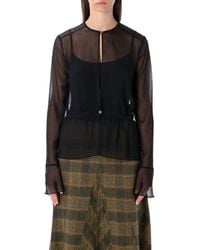 Our Legacy - Sheer Crinkle Waist Blouse - Lyst