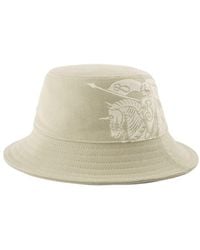 Burberry - Ekd Twill Eimer Hut Synthetic Beige - Lyst