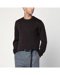 Roberto Collina - Crew Neck Wool Sweater - Lyst