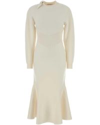 Givenchy - Ivory Stretch Wool Blend Dress - Lyst
