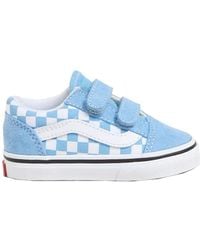 Vans - "Old Skool Checkerboard" Snekaer - Lyst