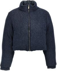 Thom Browne - Herringbone Harris Tweed' Reversible Down Jacket - Lyst