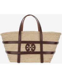 Tory Burch - Ella Bolsa de compras de paja - Lyst