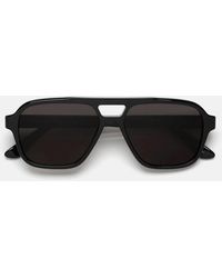 Retrosuperfuture - Sonnenbrille Maneval Black Pez Schwarz/Schwarz Unisex - Lyst