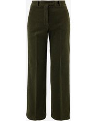 QL2 Donna - Stretch Cotton Velvet Pants - Lyst