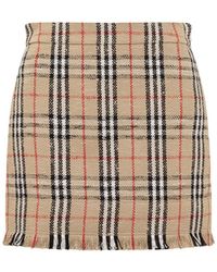 Burberry - Vintage Pattern Mini Skirt - Lyst