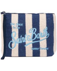 Mc2 Saint Barth - Pochette Aline in Spugna con motivo a righe - Lyst