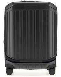 Piquadro - Cabin Trolley With Front Opening And 4 Wheels - Lyst