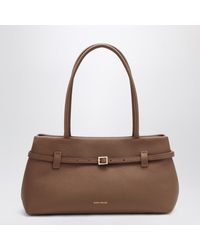 MANU Atelier - Le Cambon East West Mocha Mousse Suede Bag - Lyst