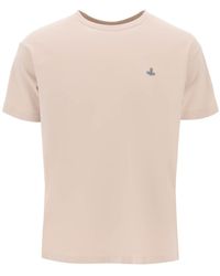 Vivienne Westwood - Classic T -shirt Met Orb -logo - Lyst