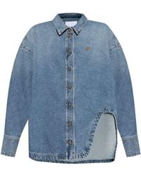 The Attico - Blouse Met Borduurwerk - Lyst