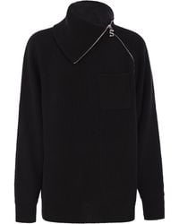 Sportmax - Salpa Cashmere Blend Sweater With Zip - Lyst