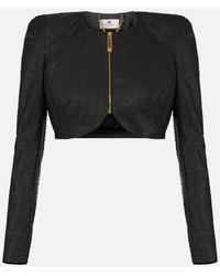 Elisabetta Franchi - Ostrich Print Jacket - Lyst