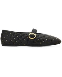 Ferragamo - Gesteppte Ballerinas von aus Leder - Lyst