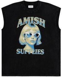 AMISH - Top Printed Cotton - Lyst